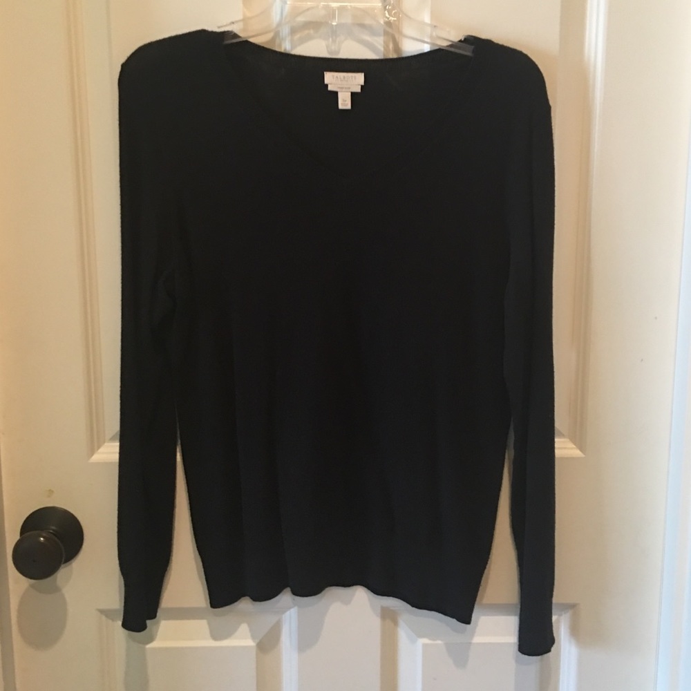 Talbots petite cashmere-blend v-neck sweater